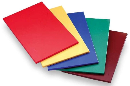 Deska plast 50x30x2 hl. color - červená